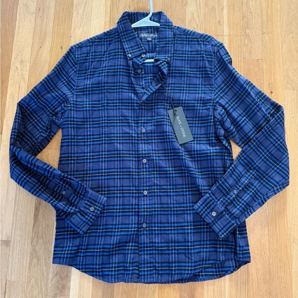 Slate & Stone Other - NWT Slate & Stone Dean Blue Plaid Flannel Button Down Shirt Men's Medium